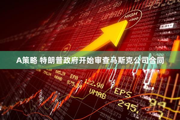 A策略 特朗普政府开始审查马斯克公司合同